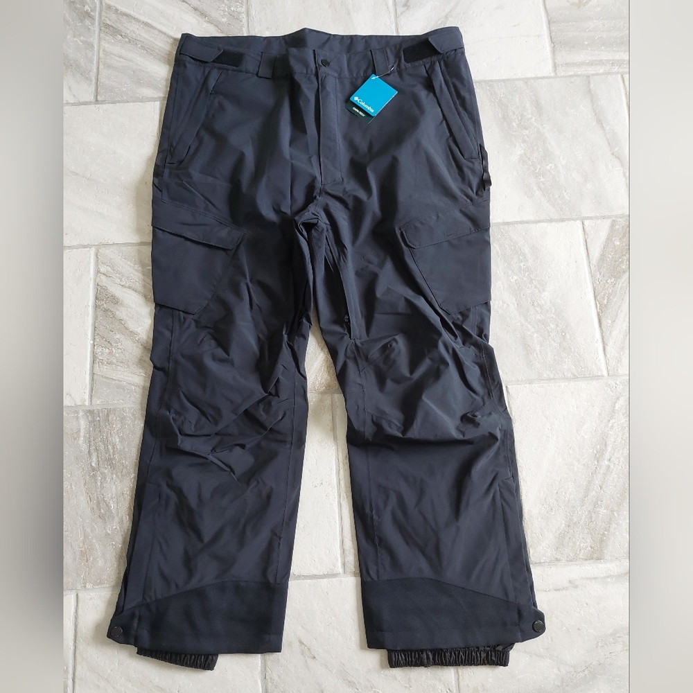 Columbia Powder Stash Pant Mens XXL Black Omni Tech